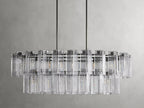Delsie Oval Art Glass Chandelier 51''63''72''L