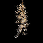 Drooping Ceramic Ginkgo Leaf Chandelier