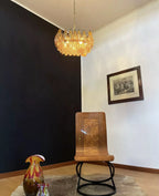 Poliedri Murano Amber Chandelier additional product view