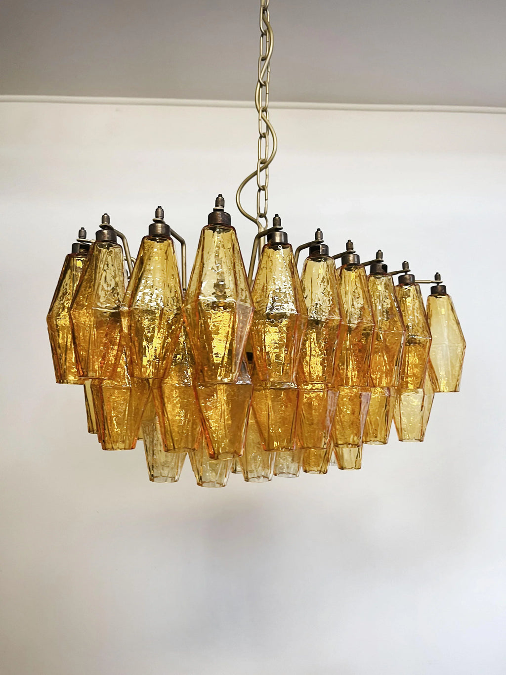 Poliedri Murano Amber Chandelier product image