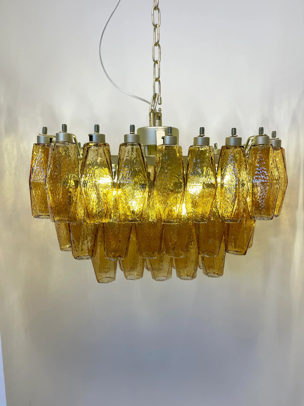 Poliedri Murano Amber Chandelier product image