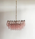 Poliedri Murano Pink Chandelier product image