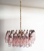 Poliedri Murano Pink Chandelier product image