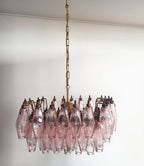 Poliedri Murano Pink Chandelier product image