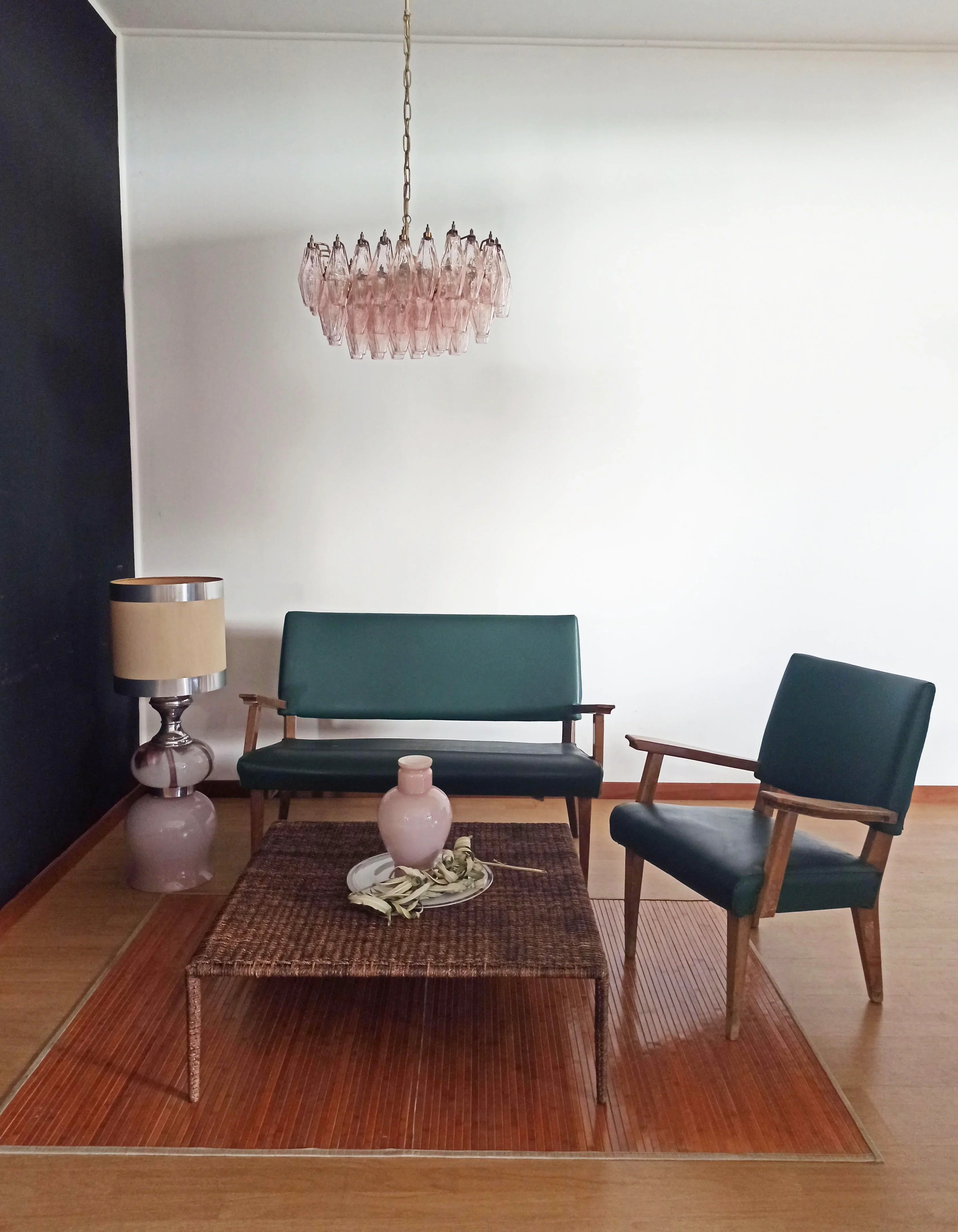 Poliedri Murano Pink Chandelier additional product view