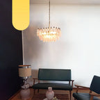 Poliedri Murano Pink Chandelier product image