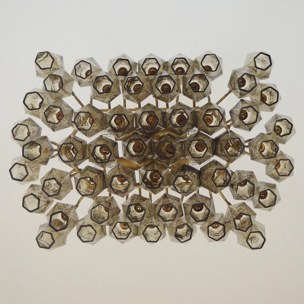 Poliedri Murano Smoked Chandelier product image
