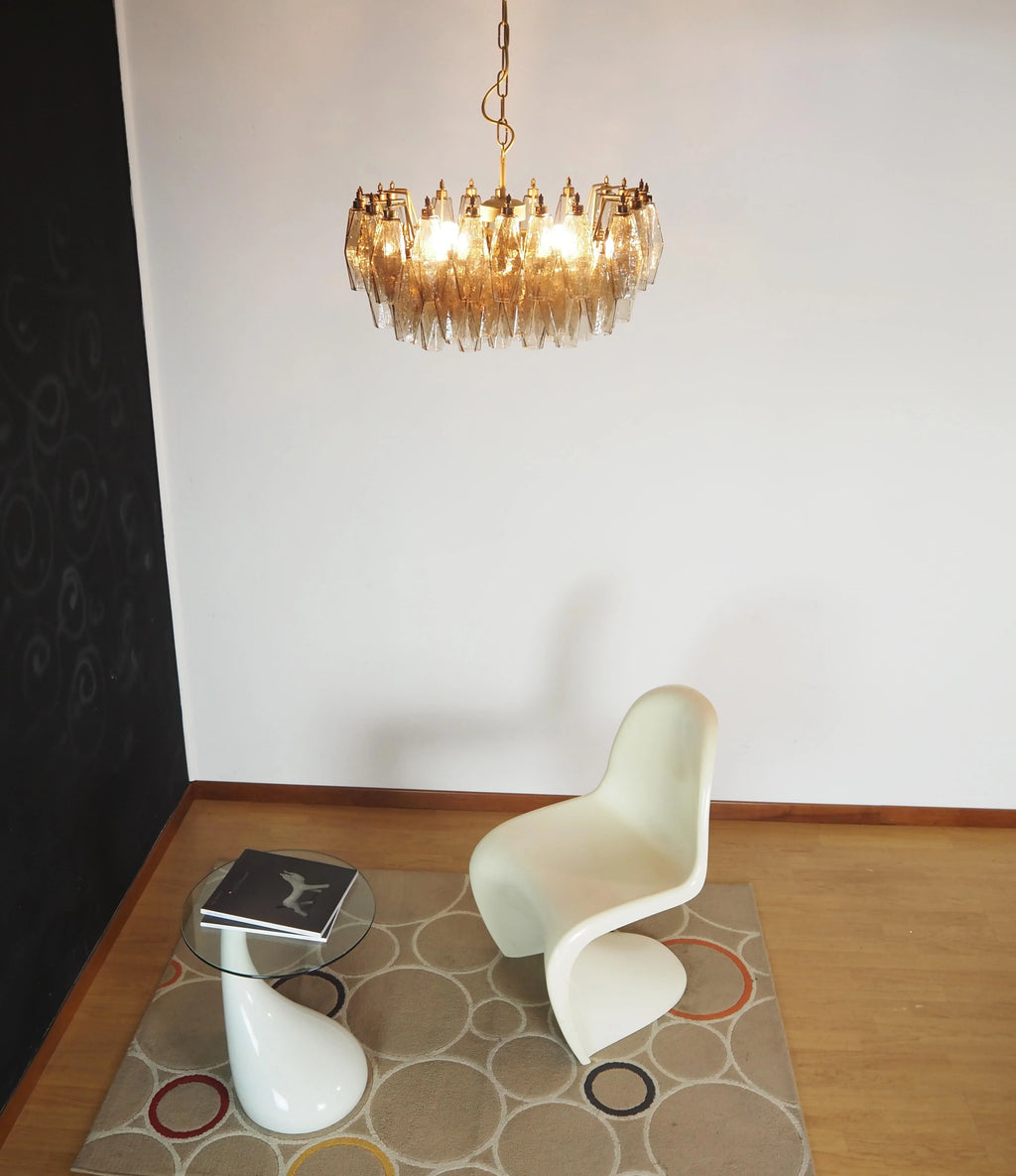 Poliedri Murano Smoked Chandelier additional product view