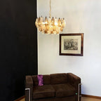 Poliedri Murano Transparent Smoked Chandelier additional product view