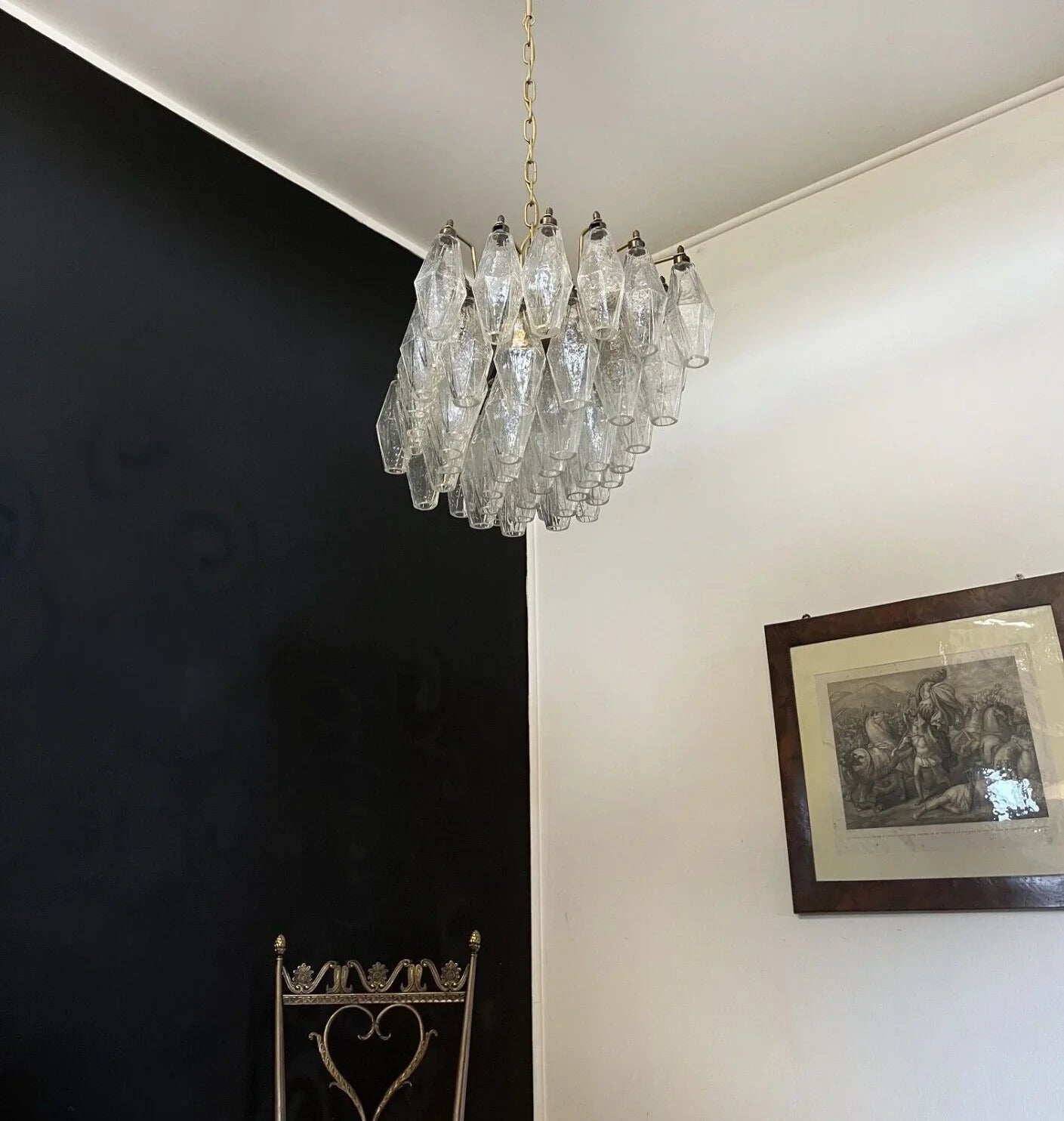 Poliedri Murano Trasparent Chandelier product image