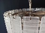 Murano Chandelier | 83 White Spiral Glasses detail by Bling Lighting Studio