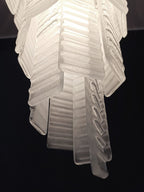 Murano Chandelier | 83 White Spiral Glasses detail by Bling Lighting Studio