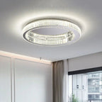 Elizza Flush Mount Crystal Chandelier - Bling Lighting Studio