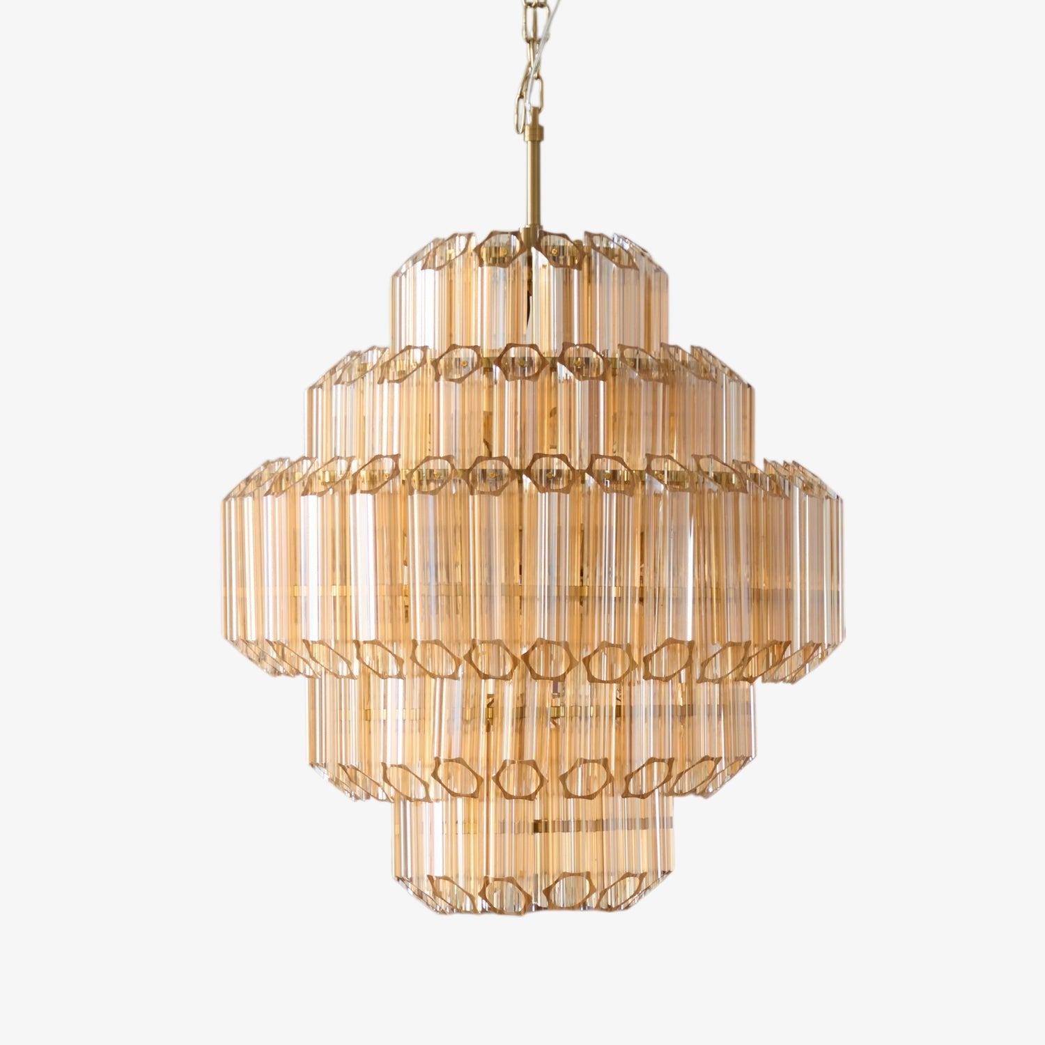 Aurum Cascade Glass Chandelier Murano lighting by Bling Lighting Studio