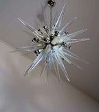 Murano Chandelier | 31 Clear Sputnik detail by Bling Lighting Studio