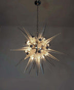 Murano Chandelier | 31 Clear Sputnik detail by Bling Lighting Studio