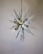 Murano Chandelier | 31 Clear Sputnik by Bling Lighting Studio
