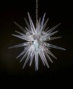 Murano Chandelier | 31 Clear Sputnik detail by Bling Lighting Studio