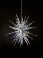 Murano Chandelier | 31 Clear Sputnik detail by Bling Lighting Studio