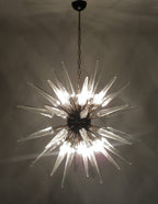 Murano Chandelier | 51 Clear Sputnik detail by Bling Lighting Studio