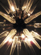 Murano Chandelier | 51 Clear Sputnik detail by Bling Lighting Studio