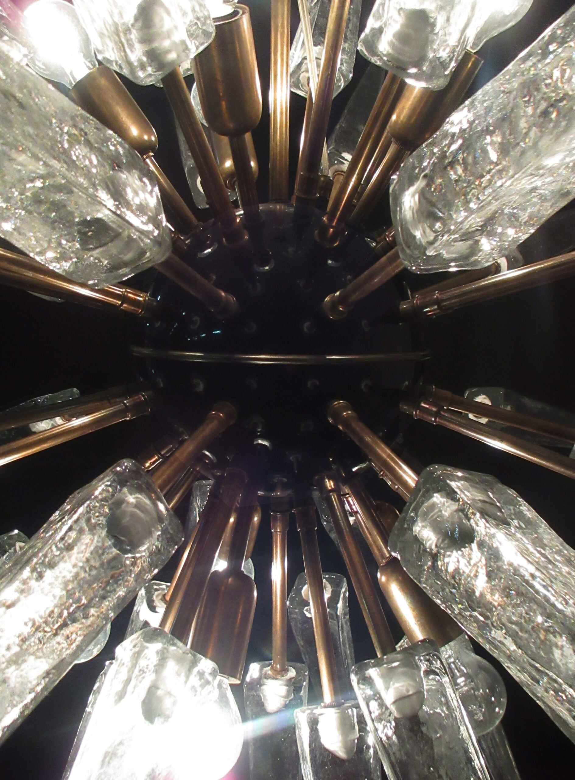 Murano Chandelier | 51 Clear Sputnik detail by Bling Lighting Studio