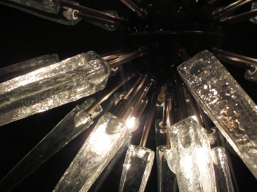 Murano Chandelier | 51 Clear Sputnik detail by Bling Lighting Studio