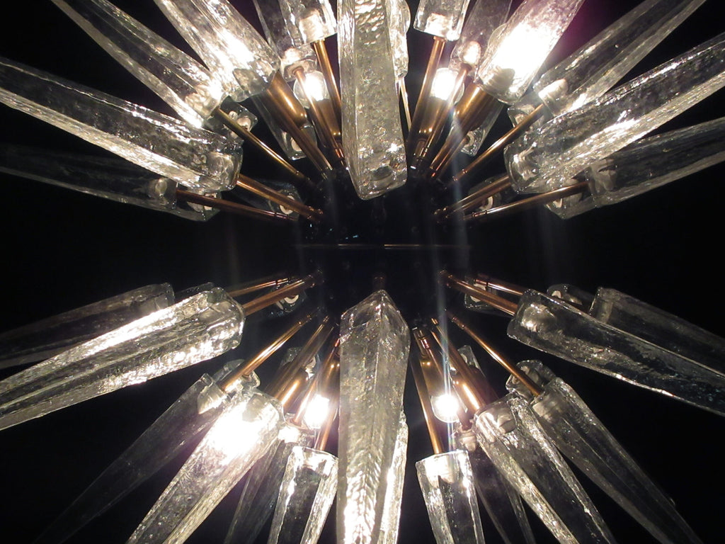 Murano Chandelier | 51 Clear Sputnik detail by Bling Lighting Studio