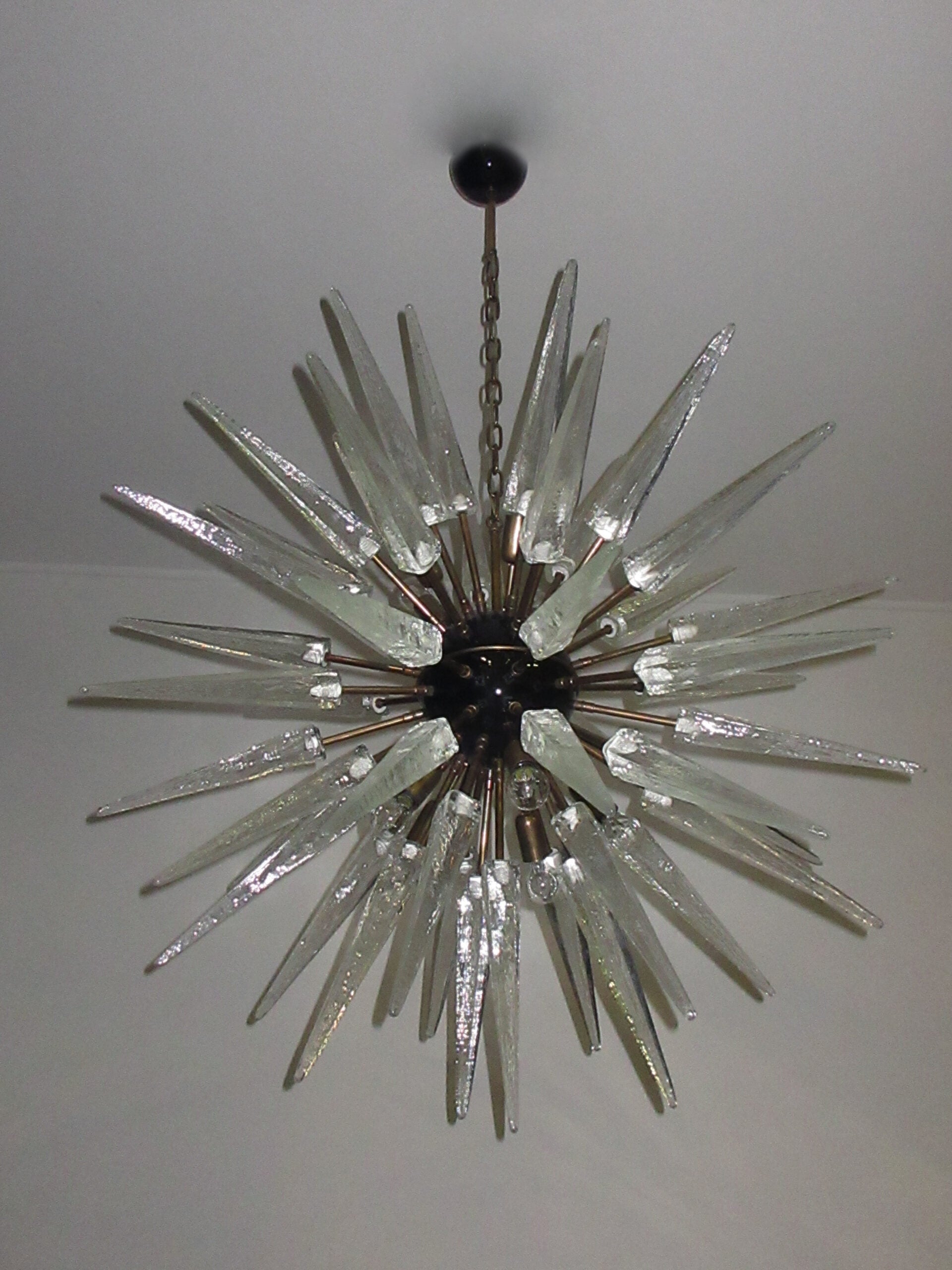 Murano Chandelier | 51 Clear Sputnik by Bling Lighting Studio