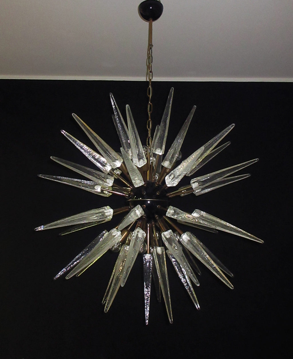 Murano Chandelier | 51 Clear Sputnik detail by Bling Lighting Studio