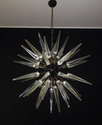 Murano Chandelier | 51 Clear Sputnik detail by Bling Lighting Studio