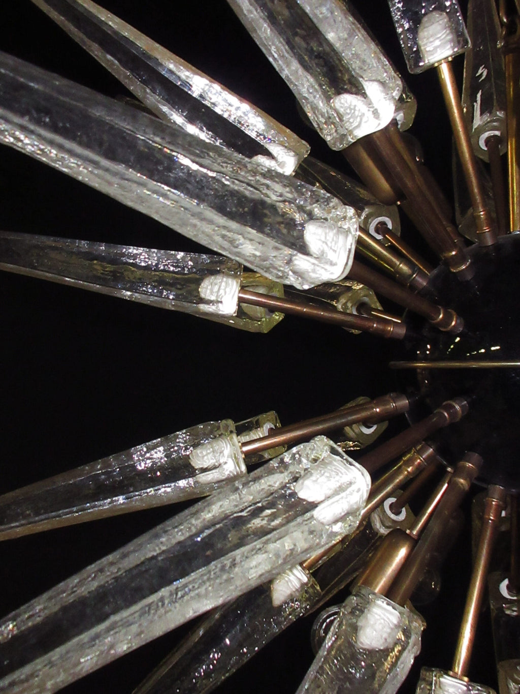 Murano Chandelier | 51 Clear Sputnik detail by Bling Lighting Studio
