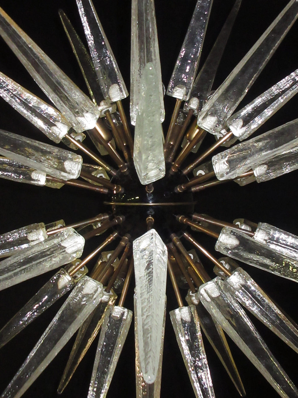 Murano Chandelier | 51 Clear Sputnik detail by Bling Lighting Studio