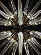 Murano Chandelier | 51 Clear Sputnik detail by Bling Lighting Studio