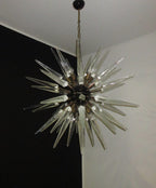 Murano Chandelier | 51 Clear Sputnik detail by Bling Lighting Studio