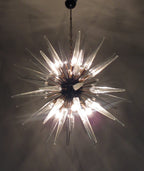 Murano Chandelier | 51 Clear Sputnik detail by Bling Lighting Studio