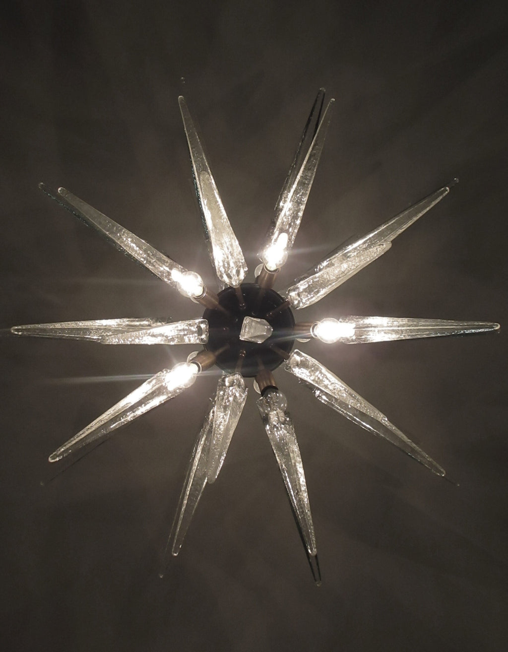Murano Chandelier | 51 Clear Sputnik detail by Bling Lighting Studio