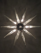 Murano Chandelier | 51 Clear Sputnik detail by Bling Lighting Studio