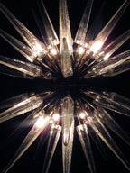 Murano Chandelier | 51 Clear Sputnik detail by Bling Lighting Studio