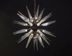Murano Chandelier | 51 Clear Sputnik detail by Bling Lighting Studio
