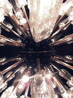 Murano Chandelier | 51 Clear Sputnik detail by Bling Lighting Studio