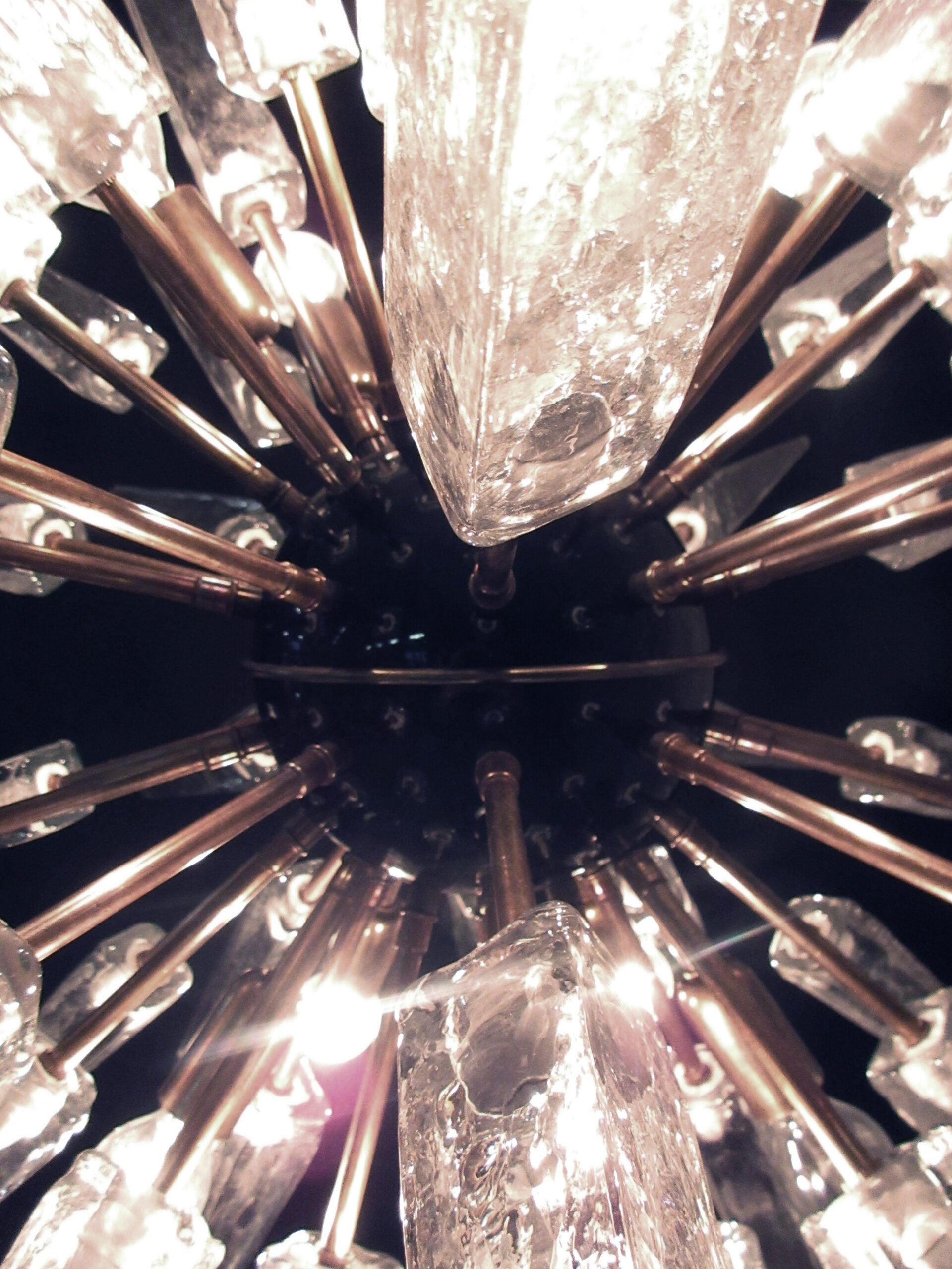 Murano Chandelier | 51 Clear Sputnik detail by Bling Lighting Studio