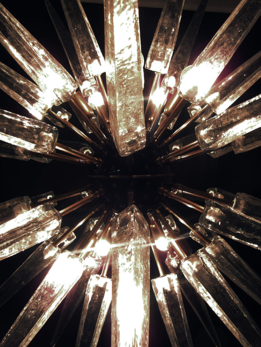 Murano Chandelier | 51 Clear Sputnik detail by Bling Lighting Studio