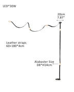 Mini Alabaster Floor-to-Ceiling Lighting