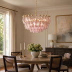 Facet Murano Glass Bloom Chandelier