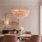 Facet Murano Glass Bloom Chandelier
