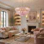 Facet Murano Glass Bloom Chandelier