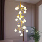 Branch Flower Craftsman Chandelier