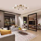 Flush Mount Linear Chandelier - Bling Lighting Studio