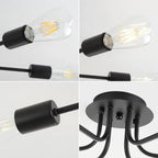 Flush Mount Linear Chandelier - Bling Lighting Studio